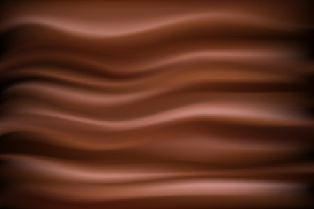 Abstract chocolate background vector. Illustration chocolate backdrop wavyのイラスト素材