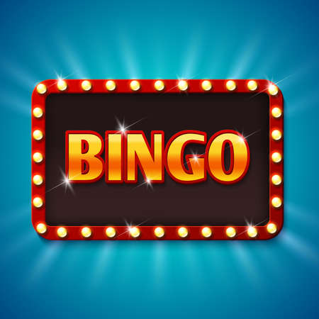 Bingo lottery, lotto winner vector game background. Game lottery bingo illustrationのイラスト素材