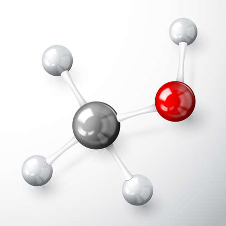 3d chemical science molecule model concept  over white background vector illustrationのイラスト素材