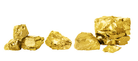 Gold nugget set.の写真素材