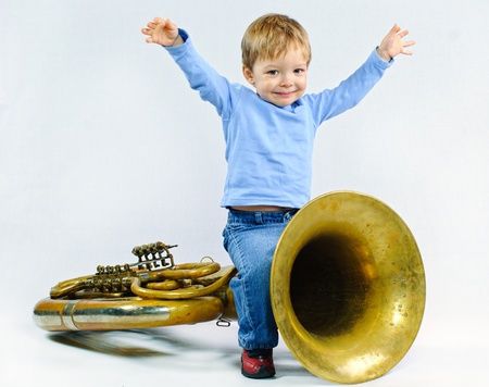 Little musician.