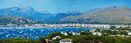 Panoramic View of Alcudia Bayの写真素材