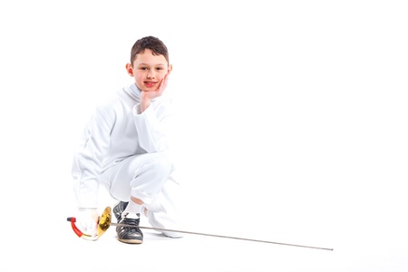 Little fencerの写真素材