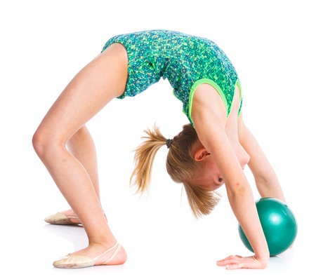 Little gymnastの写真素材