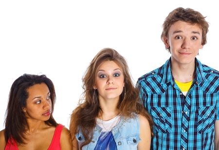 Three young teenagers