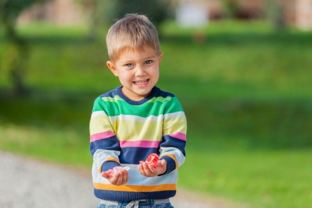 Portrait of little boy の写真素材