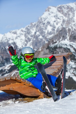 Ski, skier, winterの写真素材