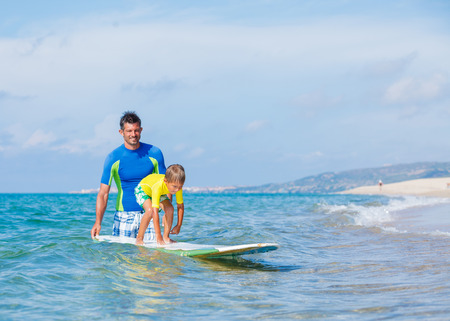 Boy surfingの写真素材