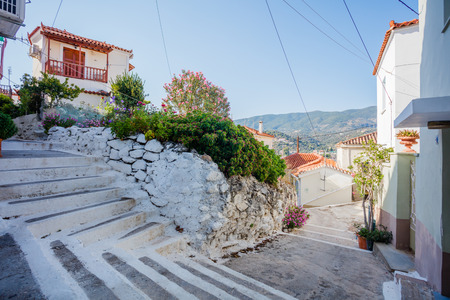 Poros island in Greeceの写真素材