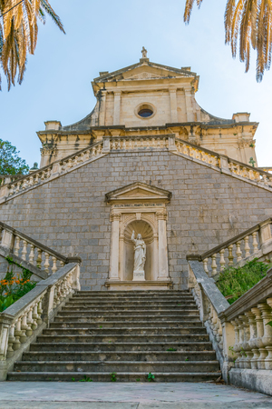 Medieval Church of the Birth of the Virgin in Prcanj. Montenegro.の写真素材