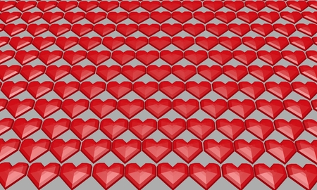 red heart Valentine's Day for lovers.の写真素材