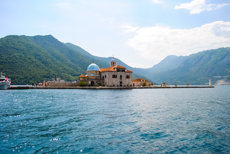 The picturesque island in the blue seaの写真素材
