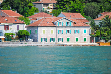The beautiful Bay of Kotor in Montenegro.