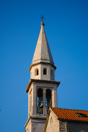 picturesque church in Montenegroの写真素材