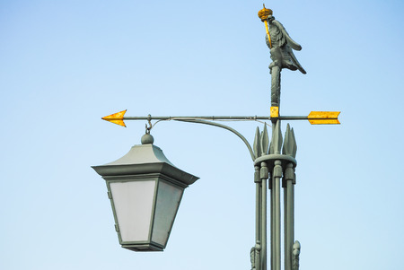 lantern in the form of arrows. St. petersburgの写真素材