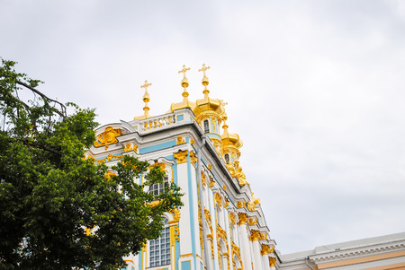 castle dome in Tsarskoye Selo (St. Petersburg)のeditorial素材