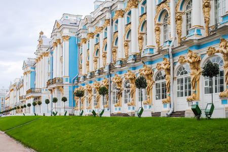 Palace of Tsarskoye Selo in St. Petersburgのeditorial素材