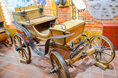 BELARUS, MINSK - APRIL 08/2015: The museum opened to visitors after restoration of exhibits.のeditorial素材