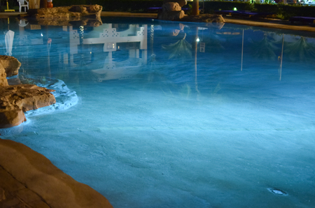 EGYPT, SHARM EL SHEIKH - 30 NOVEMBER / 2013. Visit the hotels auditor and evaluating the level of service hotels. Backlight on the hotels area.のeditorial素材