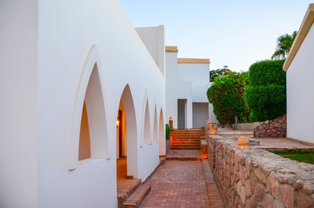 Beautiful evening at the hotel Arabic Egypt. Sharm el-Sheikh