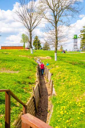 BELARUS, MINSK - MAY 07/2016: In the historical and cultural centerのeditorial素材