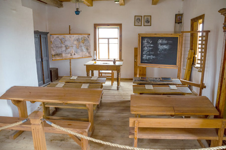 BELARUS, MINSK - FEBRUARY 10/2016: photographer visited the museum of Architecture.