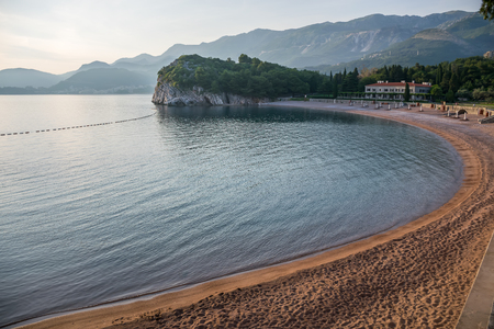Picturesque royal beach on the Adriatic coast.の写真素材