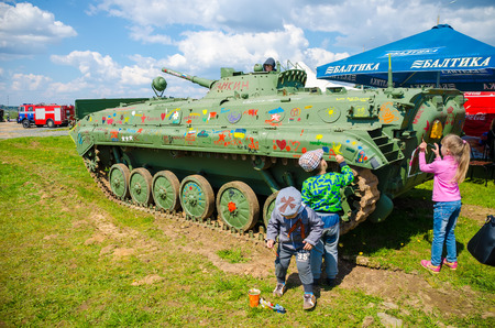 BELARUS, MINSK - MAY 07/2016: In the historical and cultural centerのeditorial素材