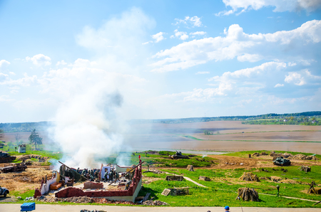 BELARUS, MINSK - MAY 07/2016: In the historical and cultural centerのeditorial素材