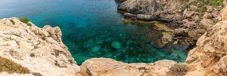 Cozy picturesque bay on the shores of the Mediterranean Seaの写真素材