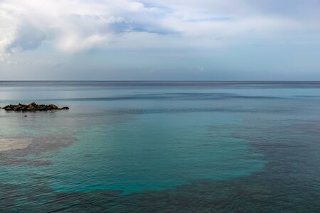 Picturesque landscape on the coast of the island of Cyprus.