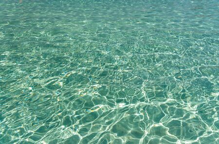 The most famous beach of Cyprus with crystal clear water. Nissi Beach.の写真素材
