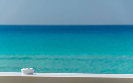 Scenic view from a cafe on the coast of Cyprus.