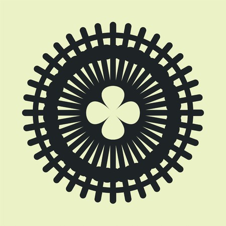 gears in vintage style for all usesのイラスト素材
