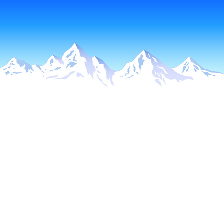 Illustration  Winter mountains のイラスト素材