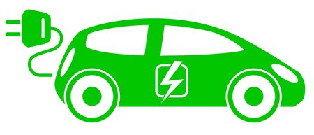 Electric car vectorのイラスト素材