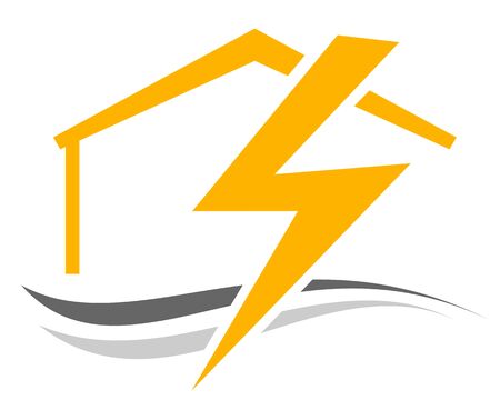 Electrician service vector iconのイラスト素材