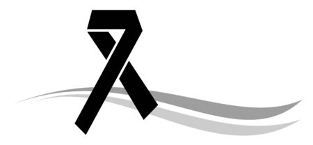 Memorial icon vector illustration with waveのイラスト素材