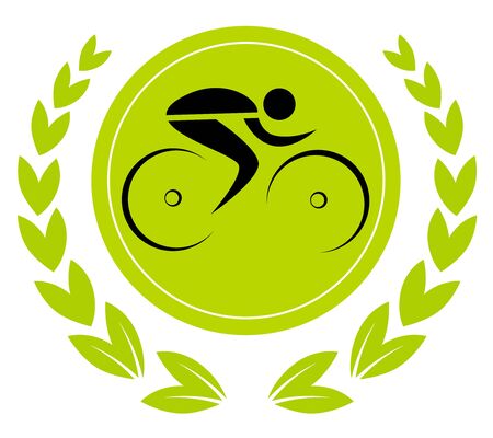 Cyclist vector illustrationのイラスト素材