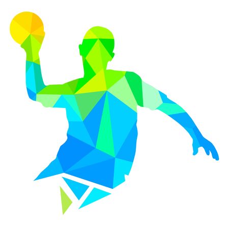 Abstract handball vector illustrationのイラスト素材