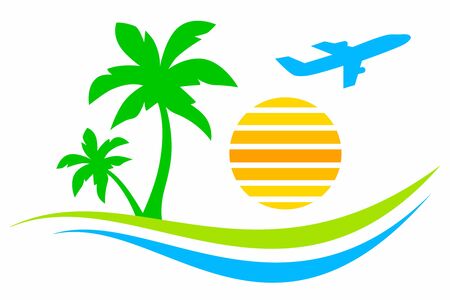 Fly and travel vector illustrationのイラスト素材