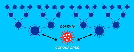 Corona Virus graphic in vector qualityのイラスト素材