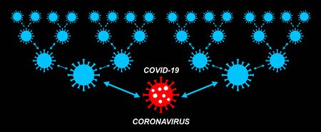 Corona Virus graphic in vector qualityのイラスト素材