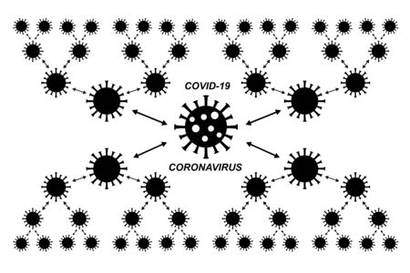 Corona Virus graphic in vector qualityのイラスト素材