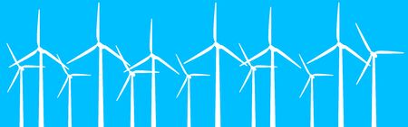 Wind energy graphic in vector qualityのイラスト素材