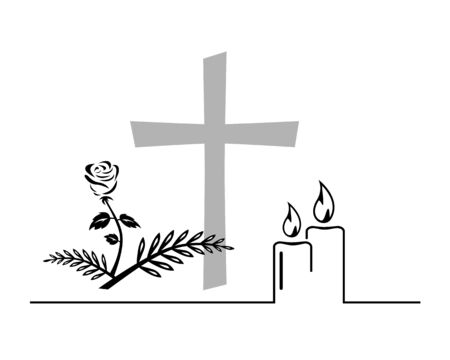 Memorial graphic in vector qualityのイラスト素材
