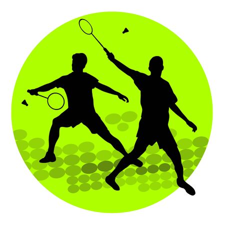 Badminton sport graphic in vector qualityのイラスト素材