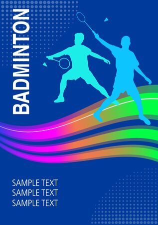 Badminton sport graphic in vector qualityのイラスト素材