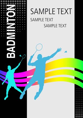 Badminton sport graphic in vector qualityのイラスト素材