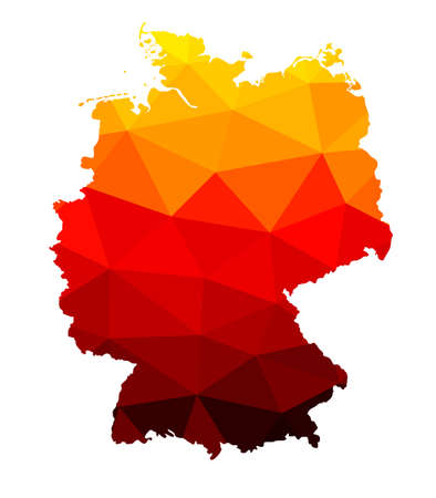 Germany - Map - 1 in vector quality.のイラスト素材